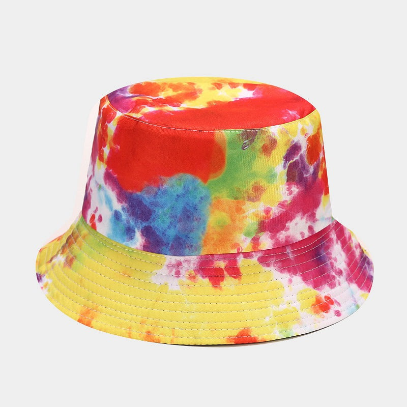 Summer Outdoor Tie-dyed Double-sided Sun Protection Hat - 34 Colors / M - Hat