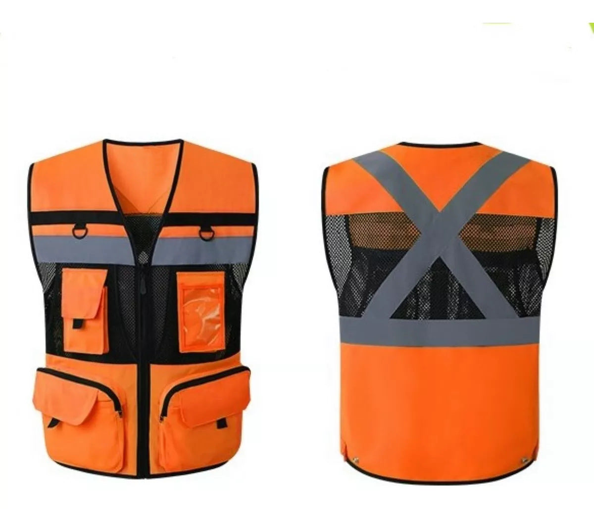 Multifunctional Reflective Traffic Breathable Vest Construction Duty Security Patrol Protective Clothing