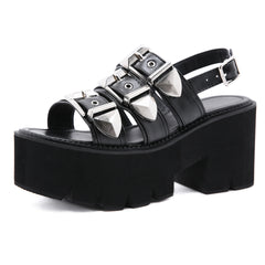 Women's Peep-toe High-heeled Sandals Simple