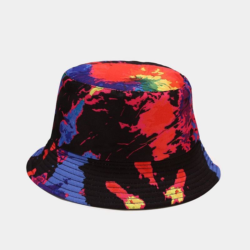 Summer Outdoor Tie-dyed Double-sided Sun Protection Hat - 19 Colors / M - Hat
