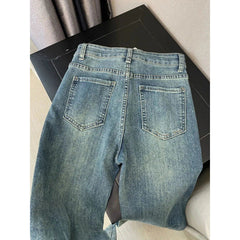 Women's Retro Blue Skinny Jeans