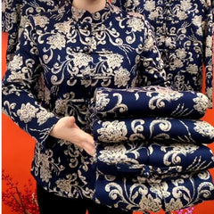 Women's Thick Retro Ethnic Style Cardigan With Fleece Base