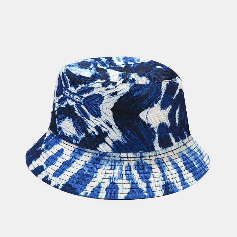 Summer Outdoor Tie-dyed Double-sided Sun Protection Hat - 26 Colors / M - Hat