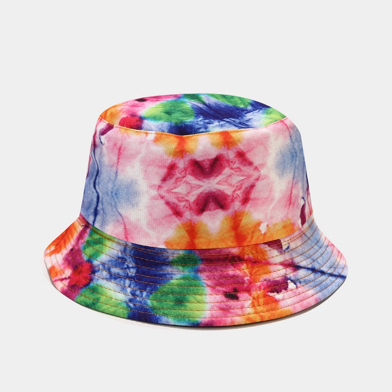 Summer Outdoor Tie-dyed Double-sided Sun Protection Hat - 23 Colors / M - Hat
