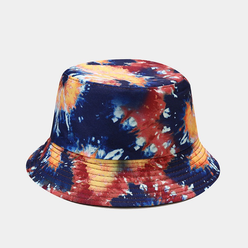 Summer Outdoor Tie-dyed Double-sided Sun Protection Hat - 20 Colors / M - Hat