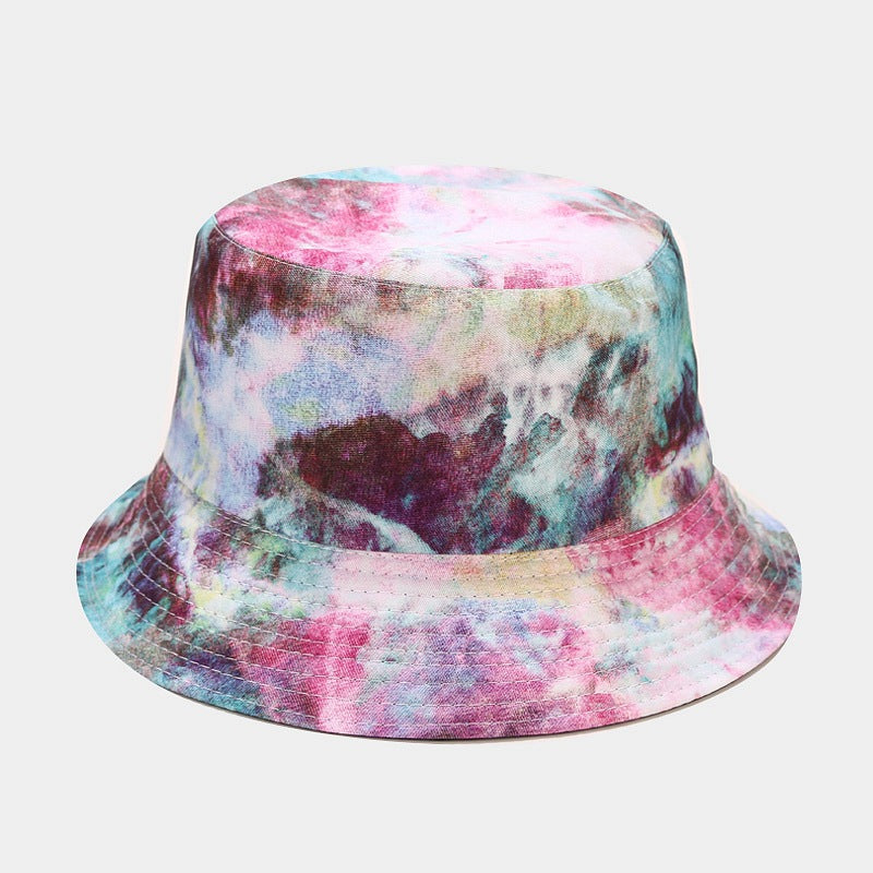 Summer Outdoor Tie-dyed Double-sided Sun Protection Hat - 36 Colors / M - Hat
