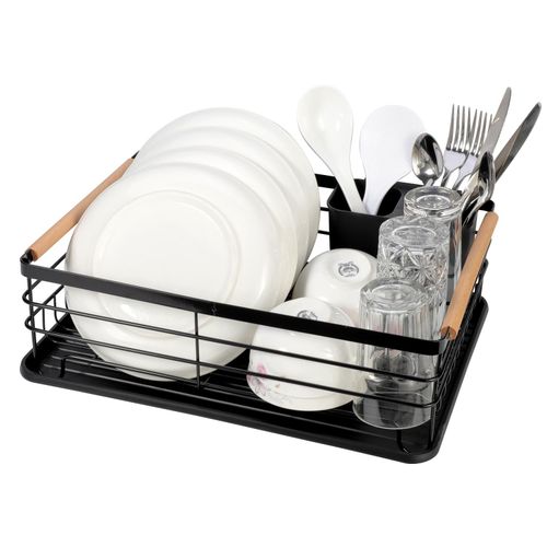 VINSANI DELUXE DISH RACK - Black