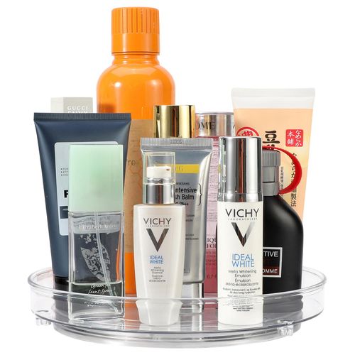VINSANI TRANSPARENT TURNTABLE ORGANIZER - Small