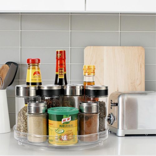 VINSANI TRANSPARENT TURNTABLE ORGANIZER
