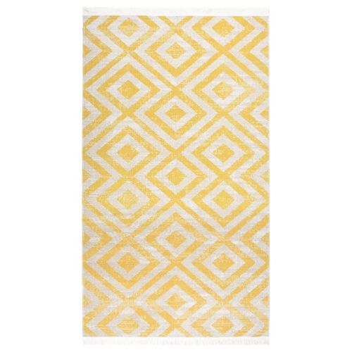 vidaXL Outdoor Rug Flatweave 80x150 cm Yellow