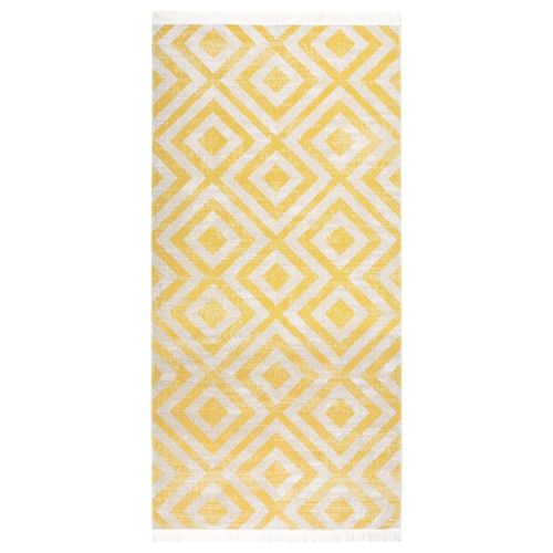 vidaXL Outdoor Rug Flatweave 80x150 cm Yellow