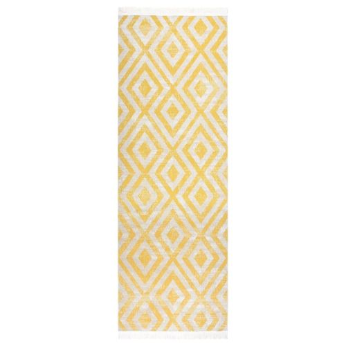 vidaXL Outdoor Rug Flatweave 80x150 cm Yellow