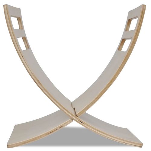 vidaXL Wooden Magazine Rack Floor Standing Natural