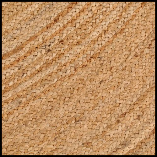 vidaXL Area Rug Braided Jute 180 cm Round