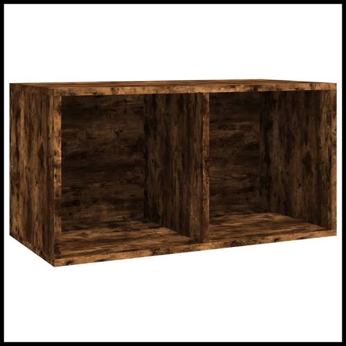 vidaXL Vinyl Storage Box Smoked Oak 71x34x36 cm Engineered Wood