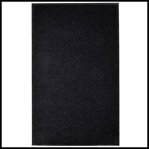 vidaXL Door Mat Black 117x220 cm PVC