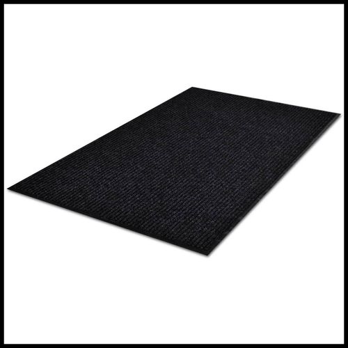 vidaXL Door Mat Black 117x220 cm PVC