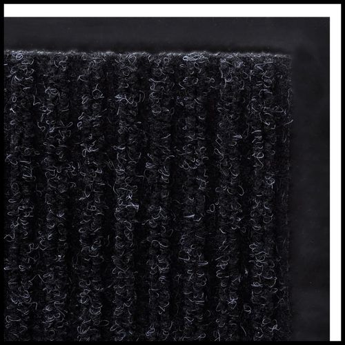 vidaXL Door Mat Black 117x220 cm PVC