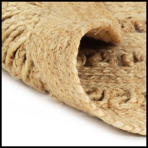 vidaXL Handmade Rug Braided Jute 210 cm