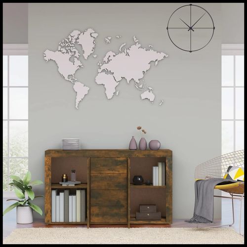 vidaXL Sideboard Smoked Oak 120x36x69 cm Engineered Wood