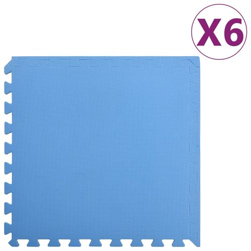 vidaXL Floor Mats 54 pcs 4.86㎡ EVA Foam Black