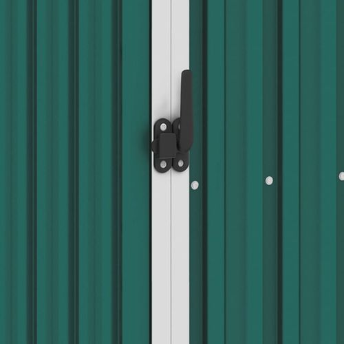 vidaXL Garden Firewood Shed Green 245x98x159 cm Galvanised Steel