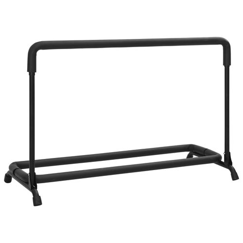 vidaXL Guitar Stand 7 Sections Black Steel