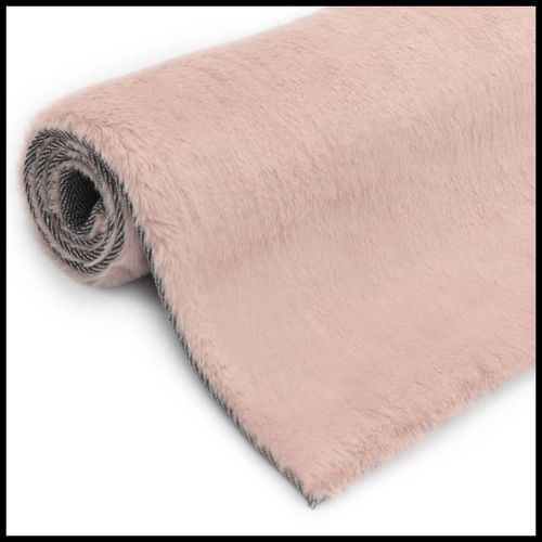 vidaXL Rug Faux Rabbit Pelt 180x270 cm Old Pink