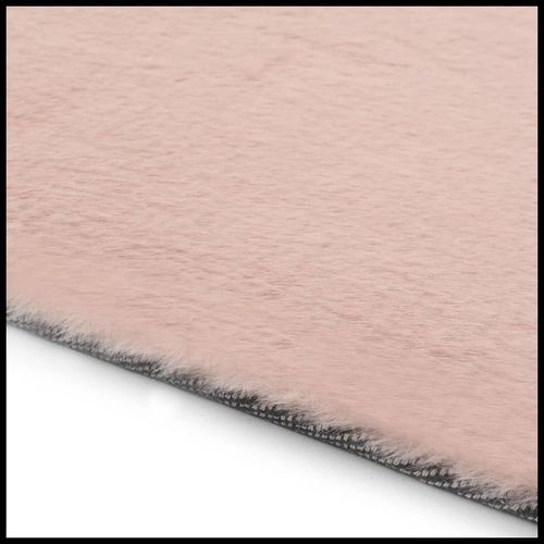 vidaXL Rug Faux Rabbit Pelt 180x270 cm Old Pink