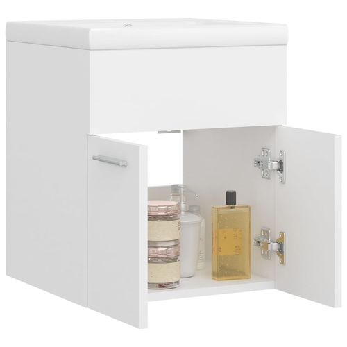 Sink Cabinet with Built-in Basin Chipboard 41x38.5cm to 100x38.5cm