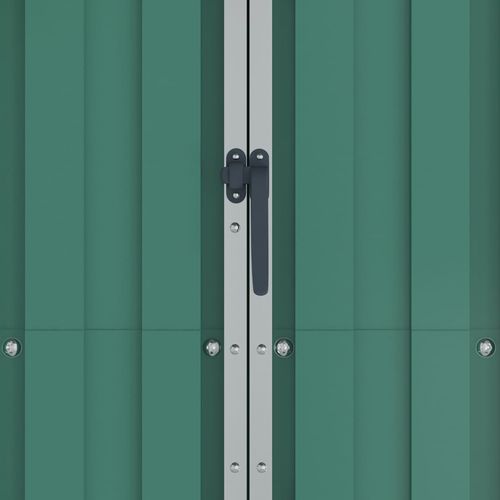 vidaXL Garden Shed Green 116x45x175 cm Galvanised Steel