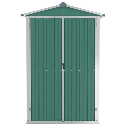 vidaXL Garden Shed Green 116x45x175 cm Galvanised Steel