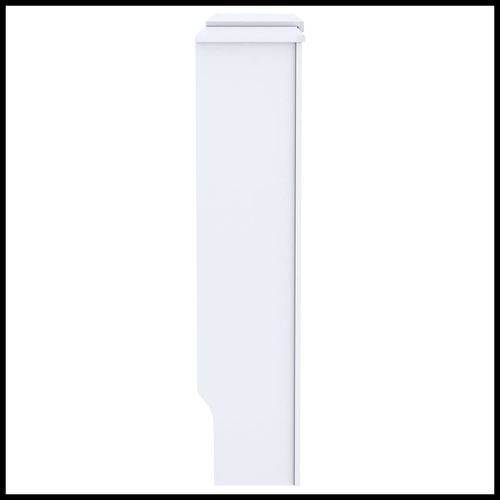 vidaXL MDF Radiator Cover White 205 cm