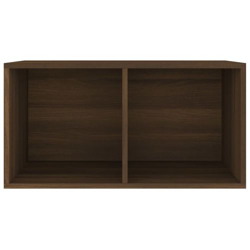 vidaXL Vinyl Storage Box Smoked Oak 71x34x36 cm Engineered Wood
