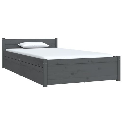 vidaXL Bed Frame with Drawers 75x190 cm Small Single
