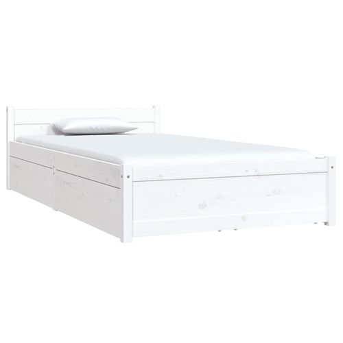 vidaXL Bed Frame with Drawers 75x190 cm Small Single
