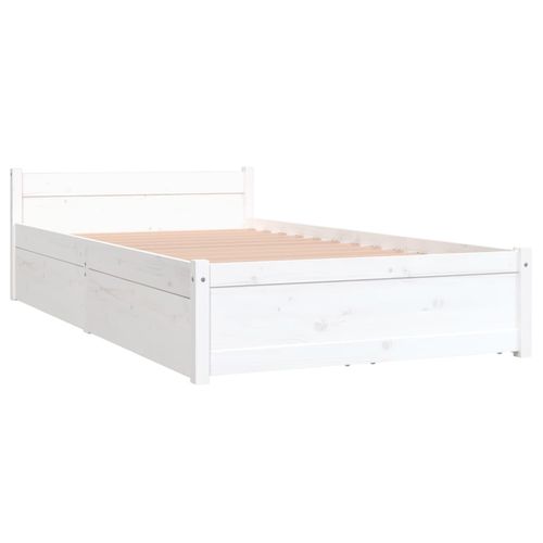 vidaXL Bed Frame with Drawers 75x190 cm Small Single