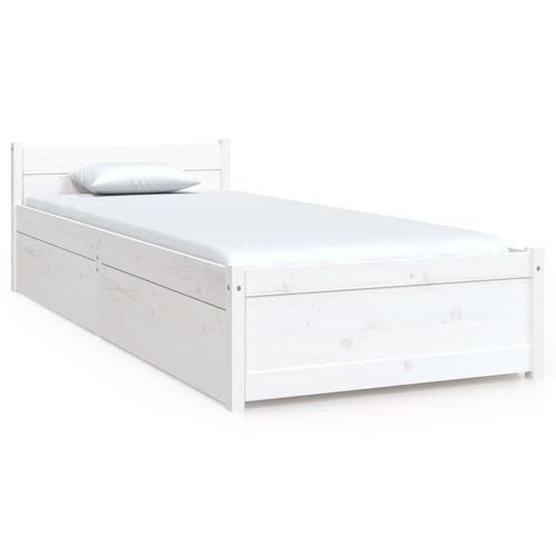 vidaXL Bed Frame with Drawers 75x190 cm Small Single