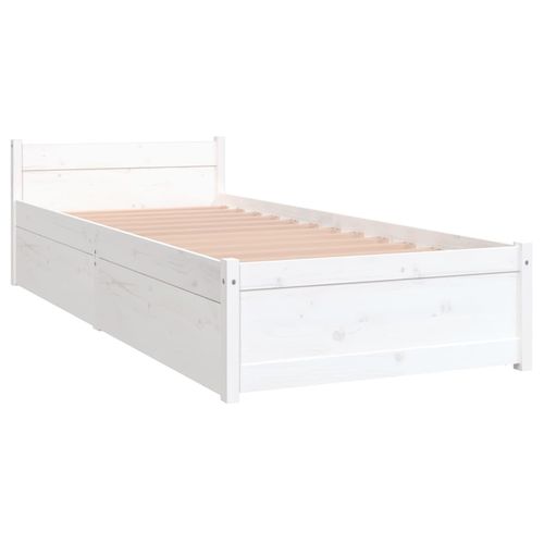vidaXL Bed Frame with Drawers 75x190 cm Small Single