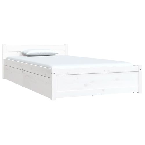 vidaXL Bed Frame with Drawers 75x190 cm Small Single