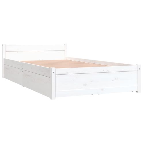 vidaXL Bed Frame with Drawers 75x190 cm Small Single