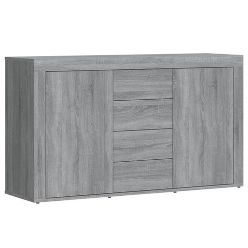 vidaXL Sideboard Smoked Oak 120x36x69 cm Engineered Wood