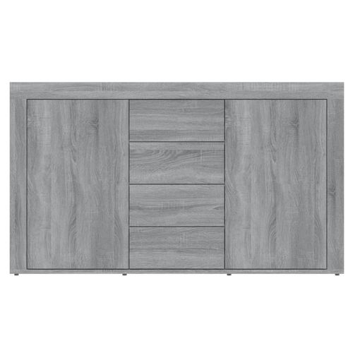 vidaXL Sideboard Smoked Oak 120x36x69 cm Engineered Wood