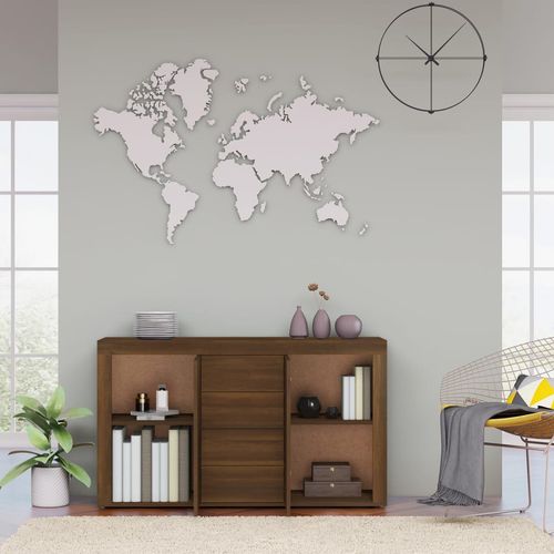 vidaXL Sideboard Smoked Oak 120x36x69 cm Engineered Wood