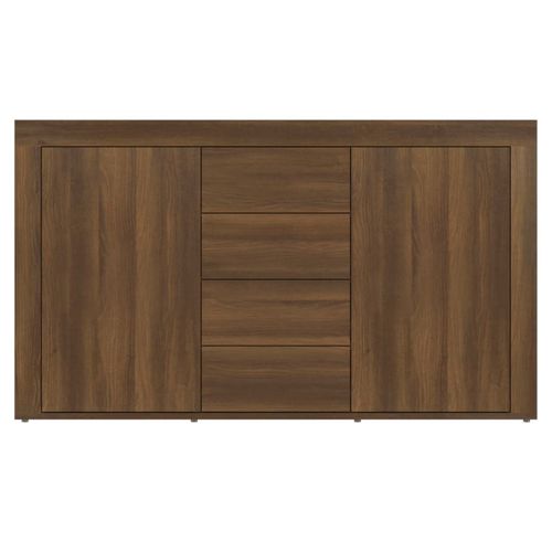 vidaXL Sideboard Smoked Oak 120x36x69 cm Engineered Wood