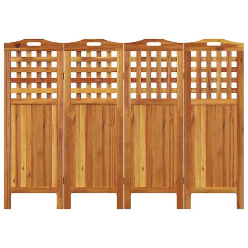 vidaXL 3-Panel Room Divider 121.5x2x115 cm Solid Wood Acacia