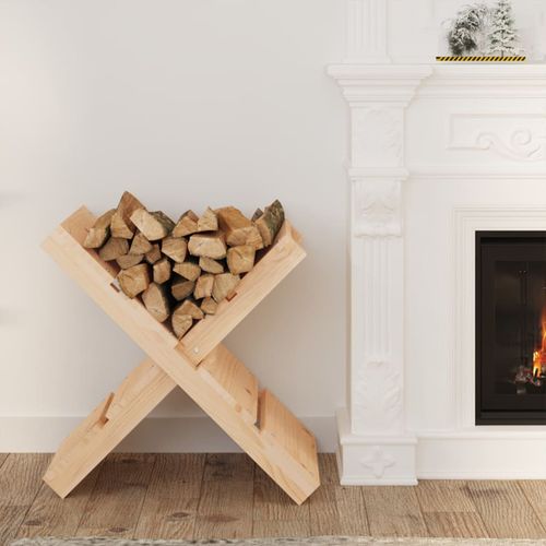 vidaXL Log Holder 47x39.5x48 cm Solid Wood Pine - brown