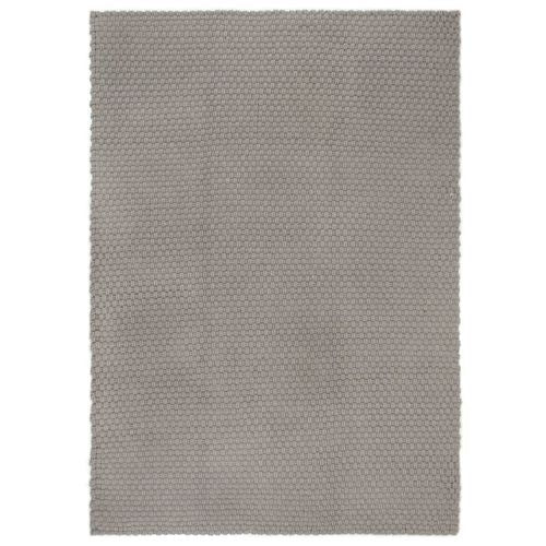 vidaXL Rug Rectangular Natural 80x160 cm Cotton - grey / 180 x 250 cm