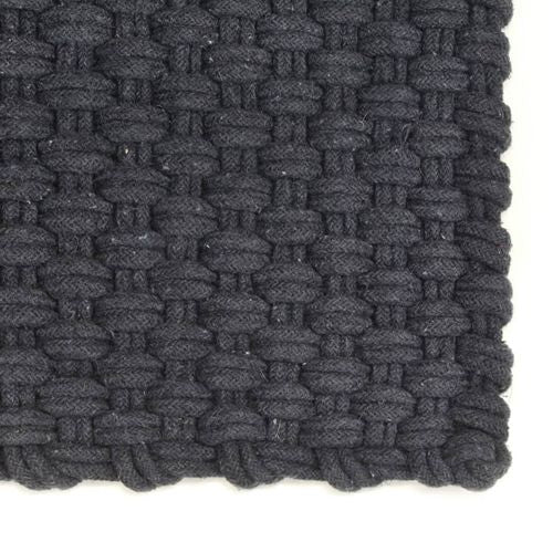 vidaXL Rug Rectangular Natural 80x160 cm Cotton