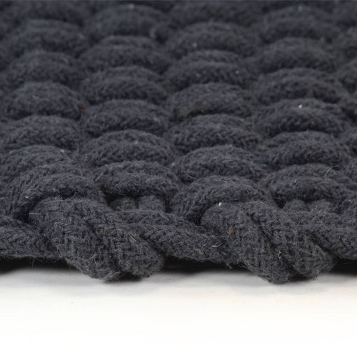 vidaXL Rug Rectangular Natural 80x160 cm Cotton